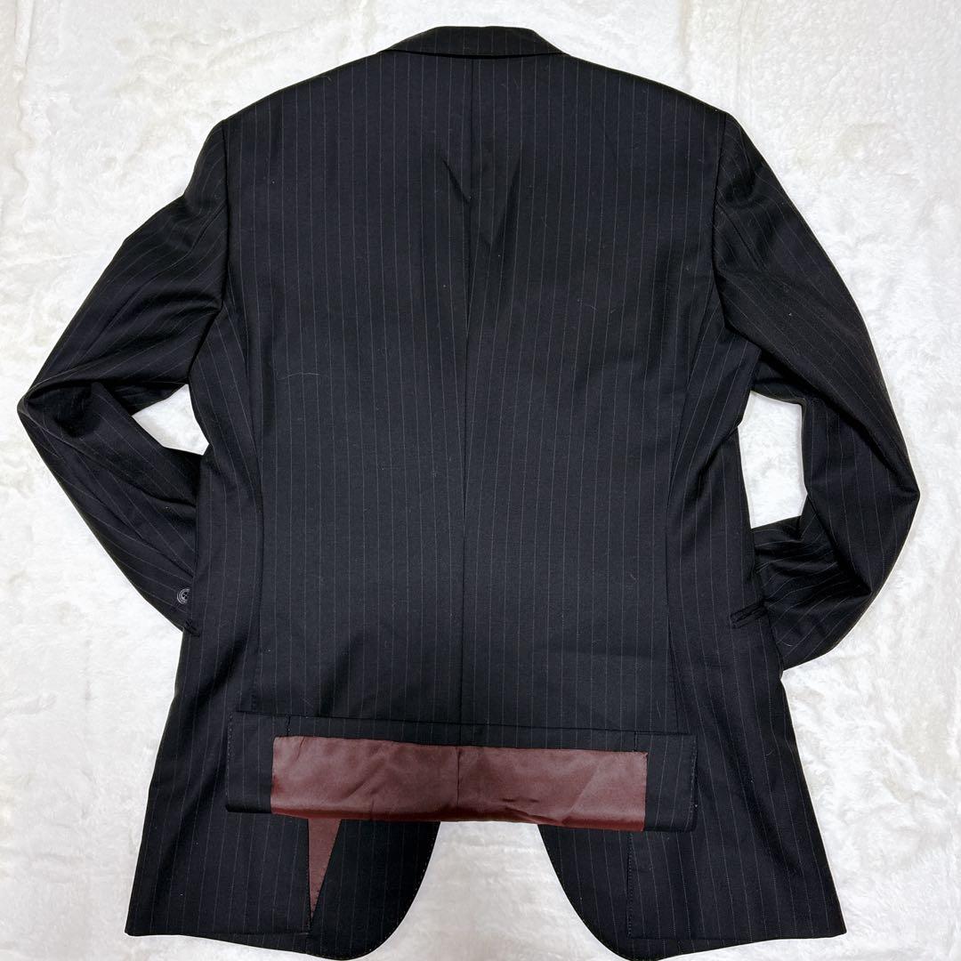 【美品】Burberry BLACKLABEL スーツ　3ピース　黒　38R