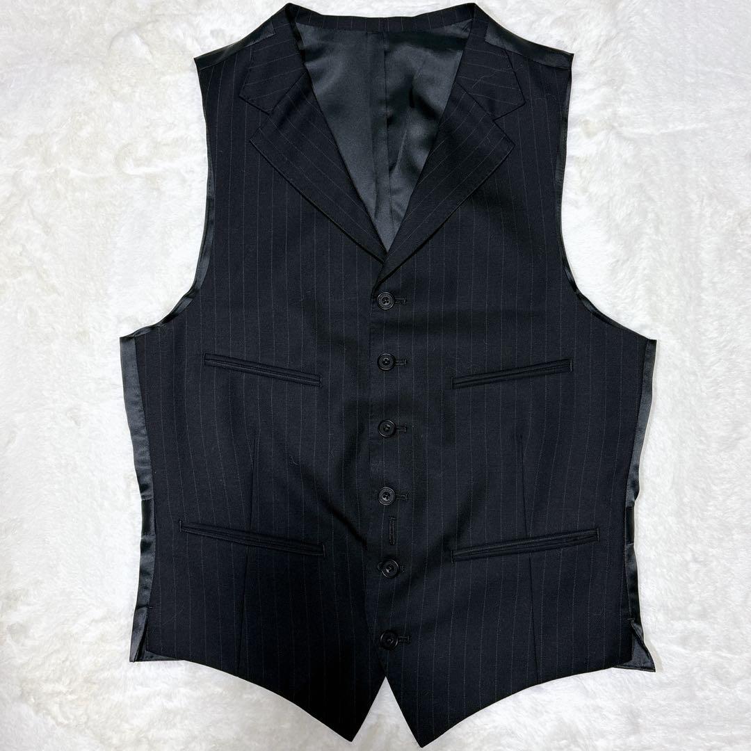 【美品】Burberry BLACKLABEL スーツ　3ピース　黒　38R