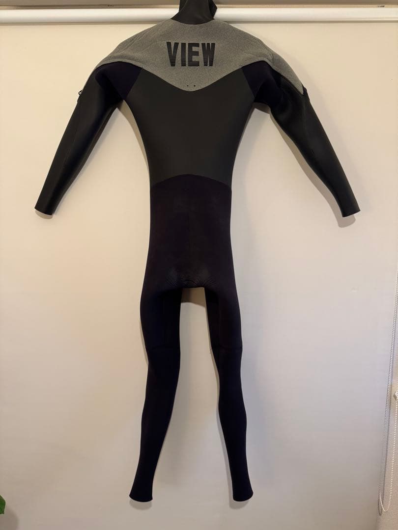 VIEW チェストジップ5/3セミドライフルスーツ 黒/グレー