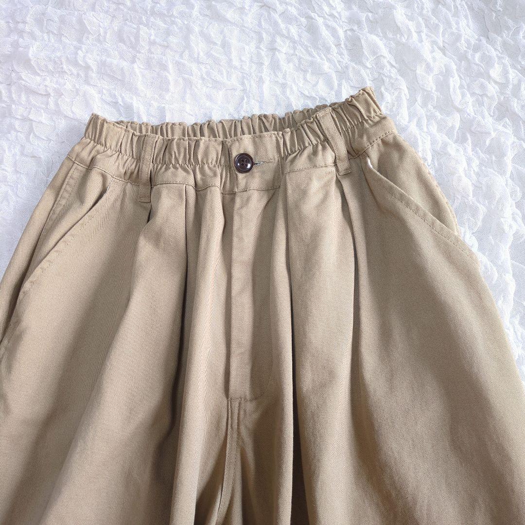 美品 ハーベスティ HARVESTY サーカスパンツ カーキベージュ サイズ1