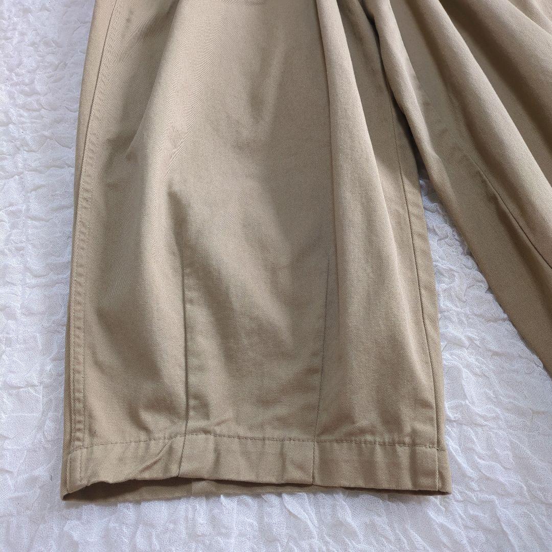 美品 ハーベスティ HARVESTY サーカスパンツ カーキベージュ サイズ1