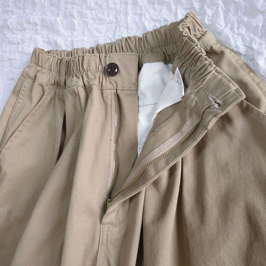 美品 ハーベスティ HARVESTY サーカスパンツ カーキベージュ サイズ1