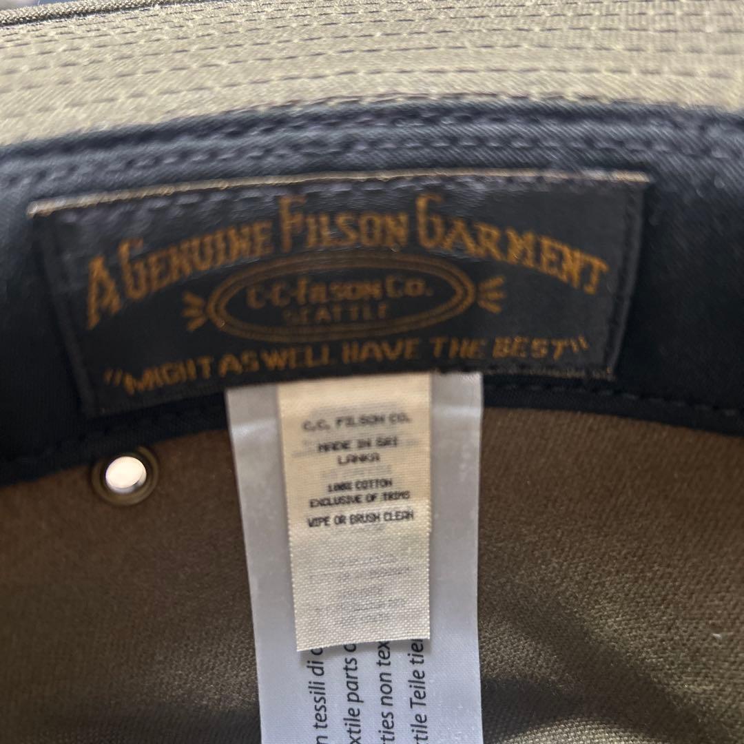 フィルソン　ティンクロスパッカーハット オリーブグリーン　L