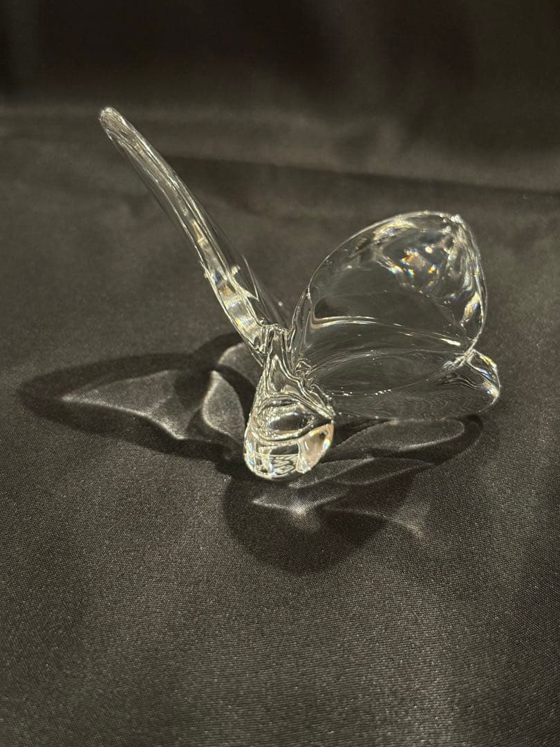 バカラ 　 蝶 　ラッキーバタフライ　クリアオブジェ 　置物　baccarat