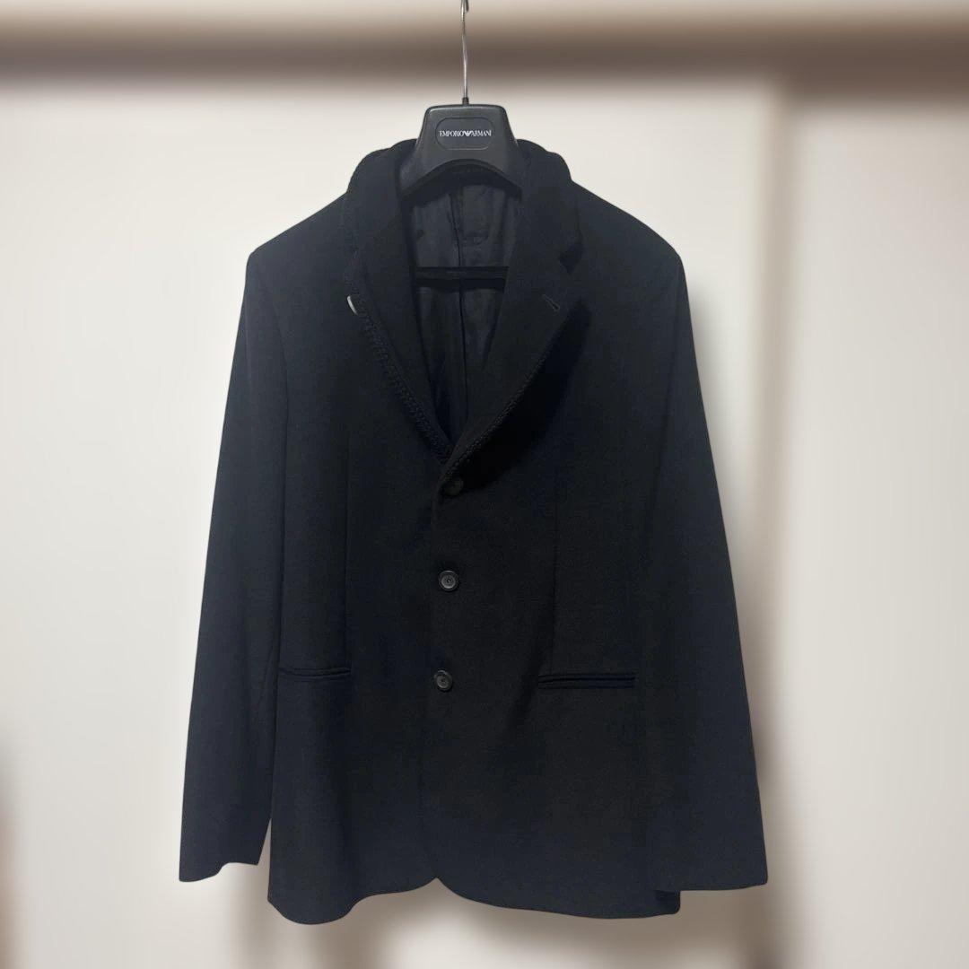 EMPORIO ARMANI ブラック テーラードジャケット