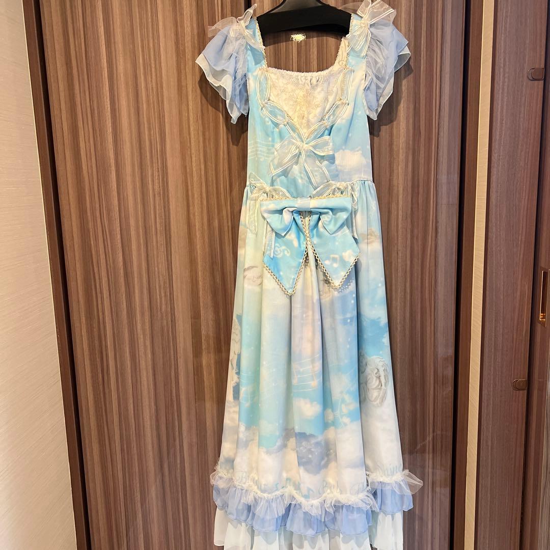 【美品】ベイビー　天使のセラピージャンスカ+カチューシャセット