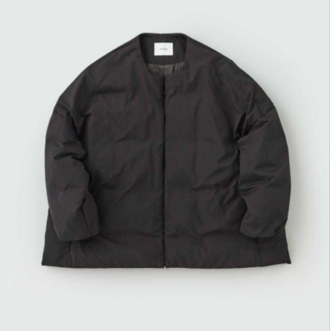 miffew｜撥水 帯電防止 ノーカラー オーバー ダウン ジャケット