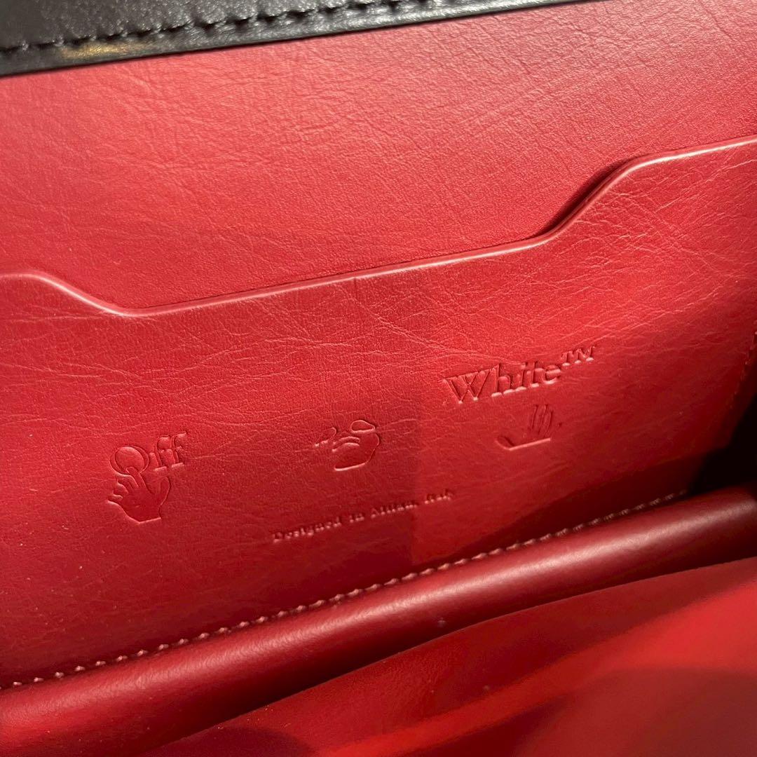 Off-White ジットニー 2way ハンドバッグ ショルダーバッグ 黒