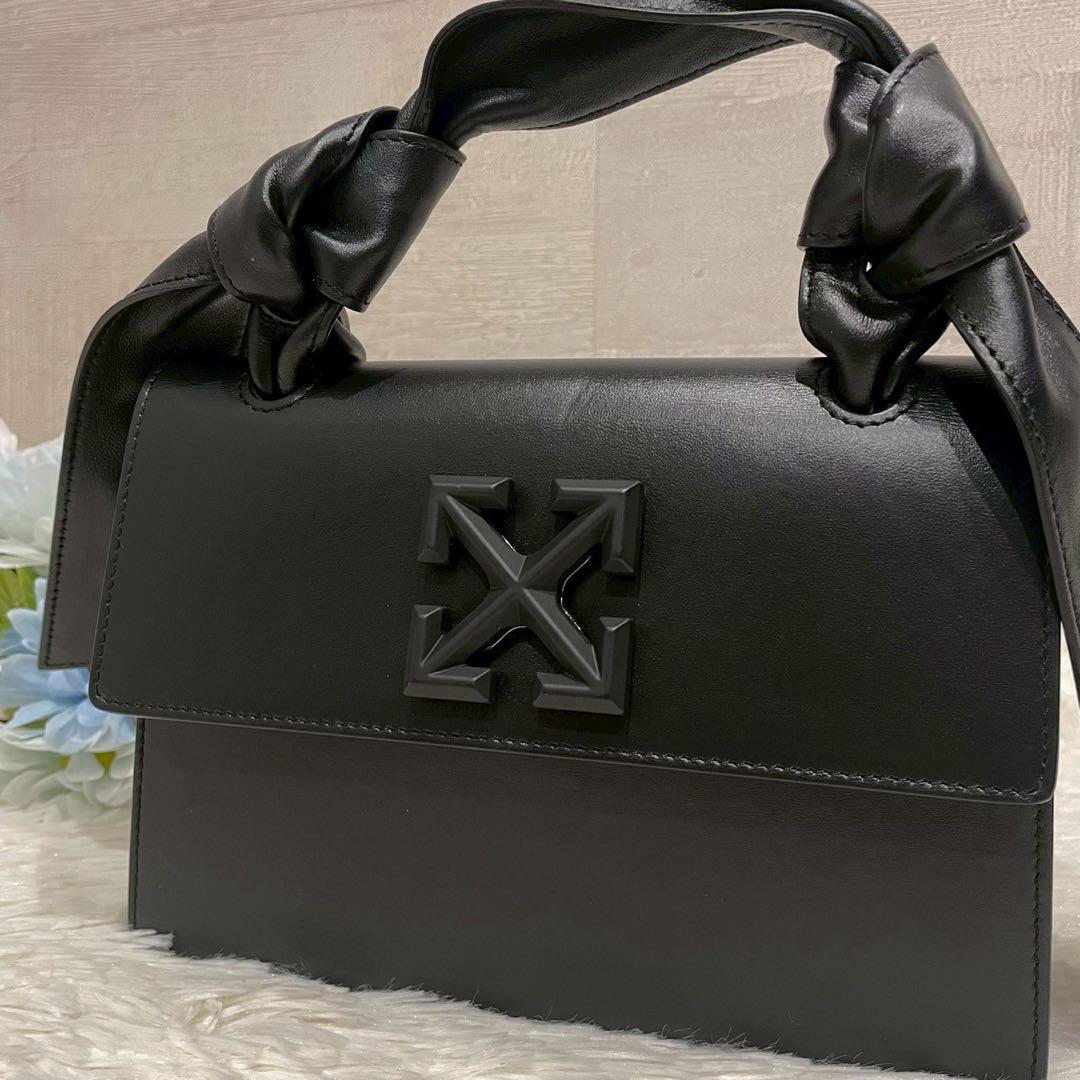 Off-White ジットニー 2way ハンドバッグ ショルダーバッグ 黒