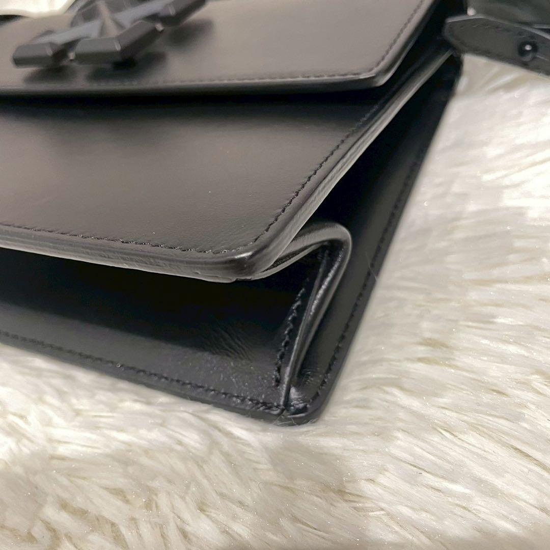 Off-White ジットニー 2way ハンドバッグ ショルダーバッグ 黒