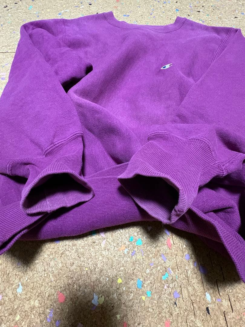 チャンピオン リバースウィーブ 90s 青目 パープル　USA製　ヴィンテージ