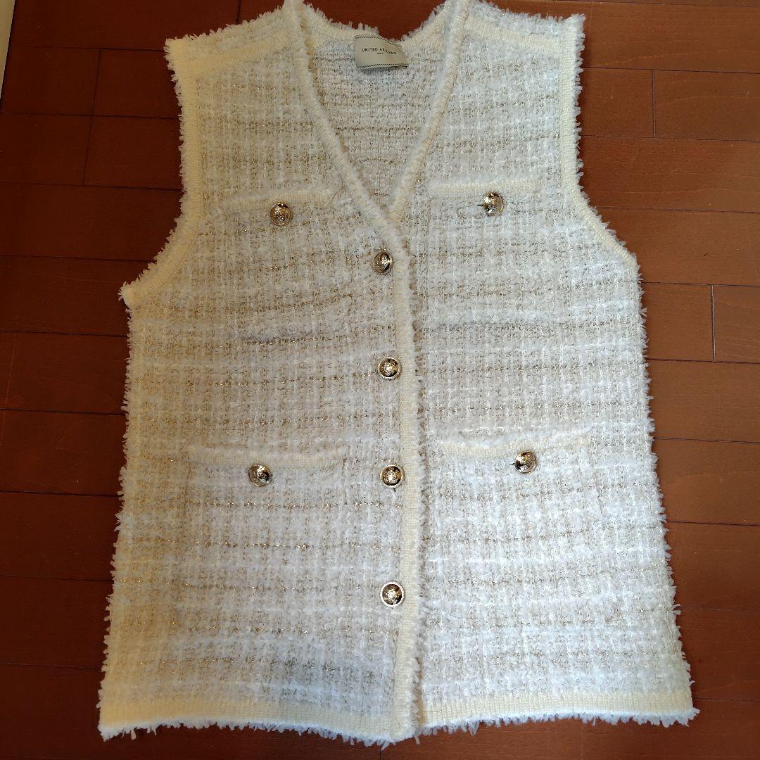 UNITED ARROWSツィードモールパイピングベスト