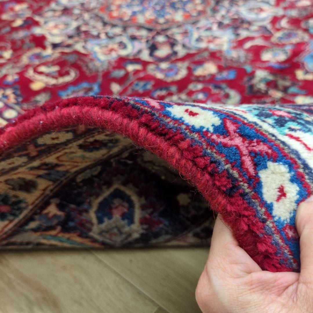 ペルシャ絨毯 290x195 手織り 美術品 カーシャーン産 クリーニング済み