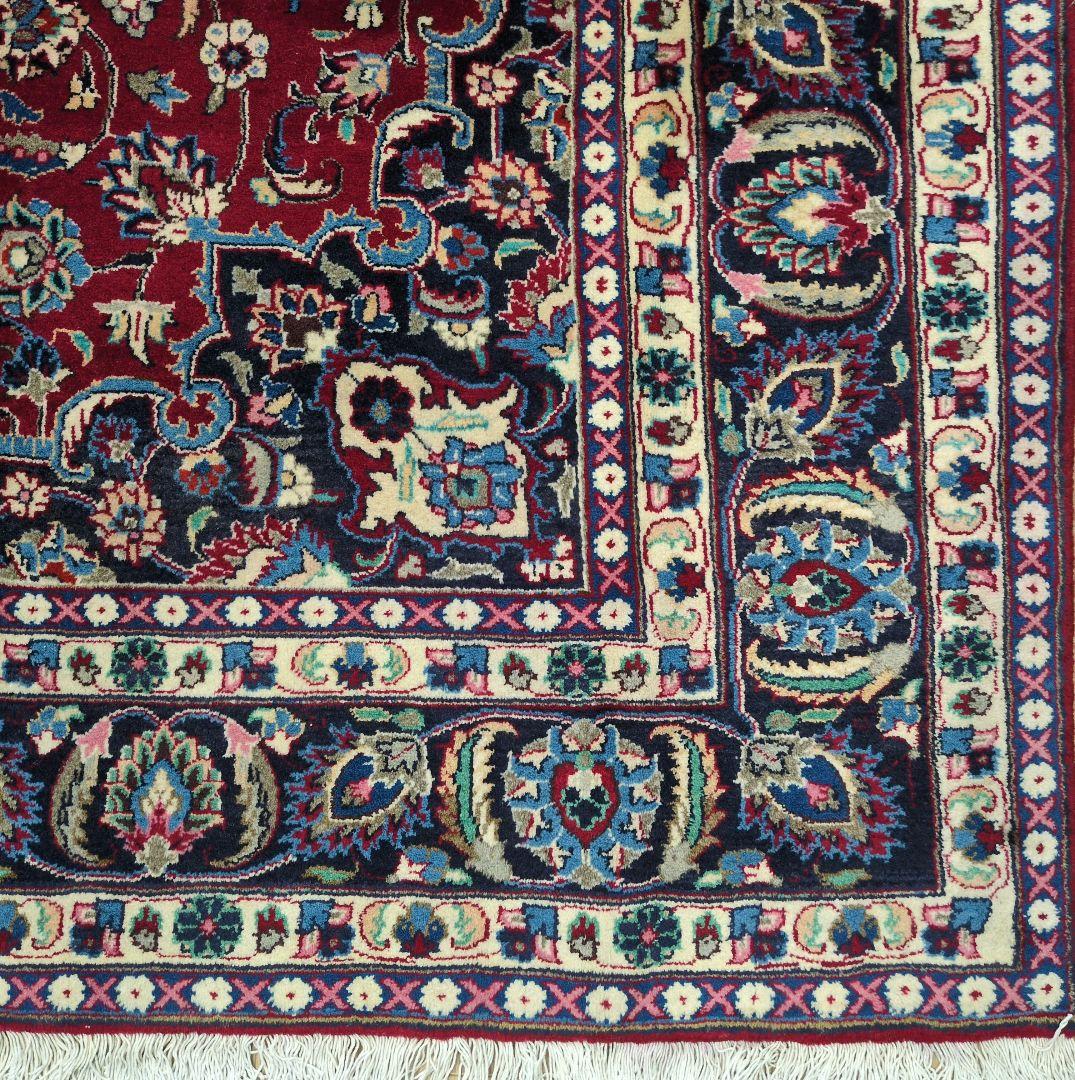 ペルシャ絨毯 290x195 手織り 美術品 カーシャーン産 クリーニング済み