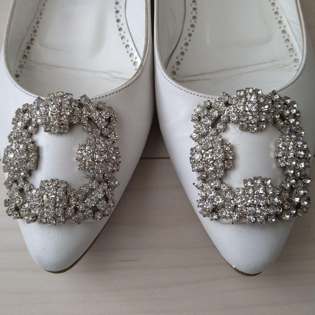 【8月中お値下げ】MANOLO BLAHNIK ハンギシ フラットシューズ