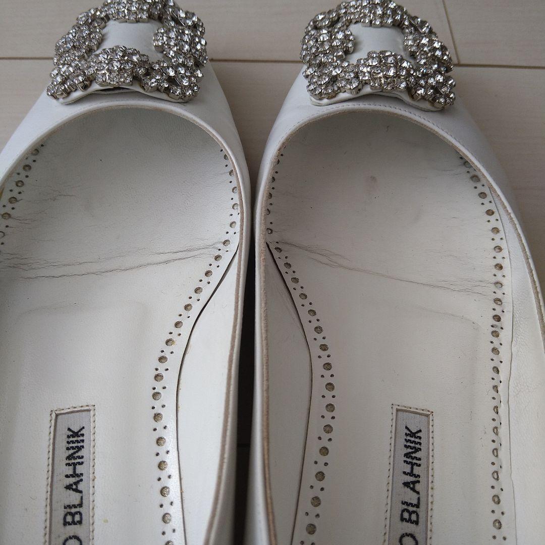 【8月中お値下げ】MANOLO BLAHNIK ハンギシ フラットシューズ