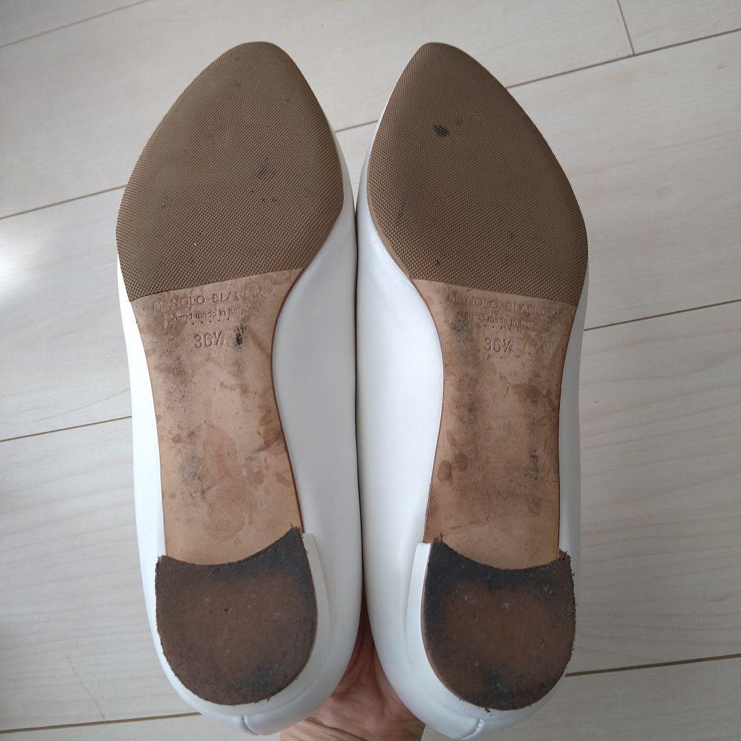 【8月中お値下げ】MANOLO BLAHNIK ハンギシ フラットシューズ