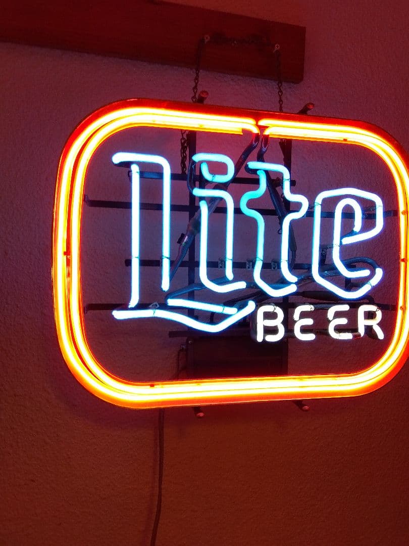 rrr　ヴィンテージ　ネオン管　Lite BEER 希少　看板