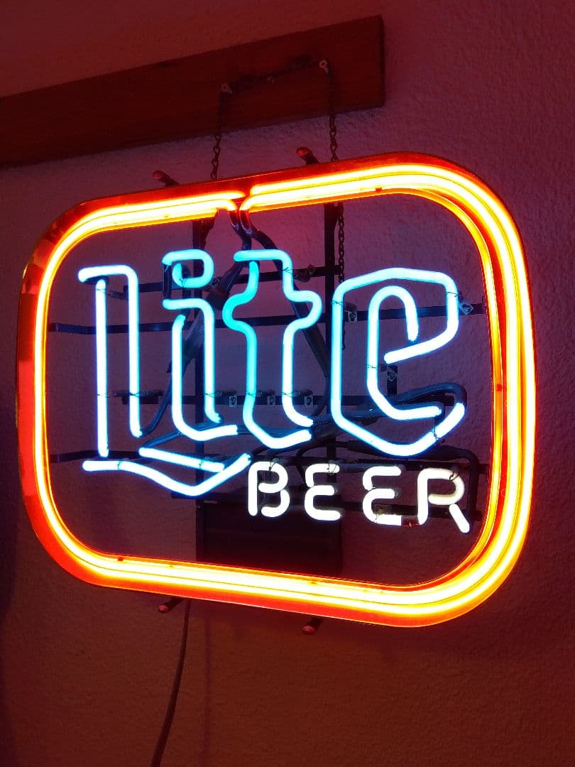 rrr　ヴィンテージ　ネオン管　Lite BEER 希少　看板