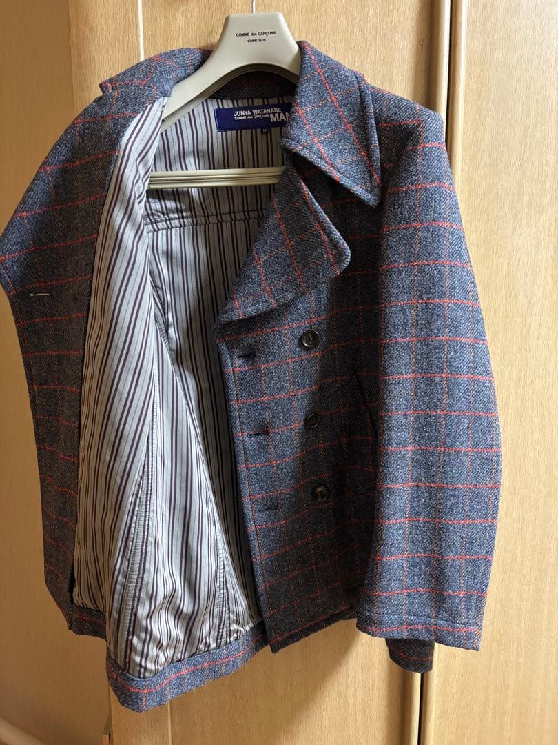 JUNYA WATANABE MAN コムデギャルソン ツイードピーコート M