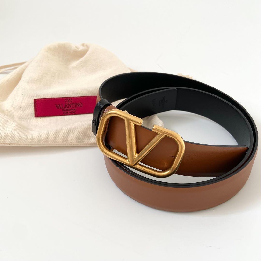 美ヴァレンティノ ベルト バックル リバーシブル 85 ゴールド
