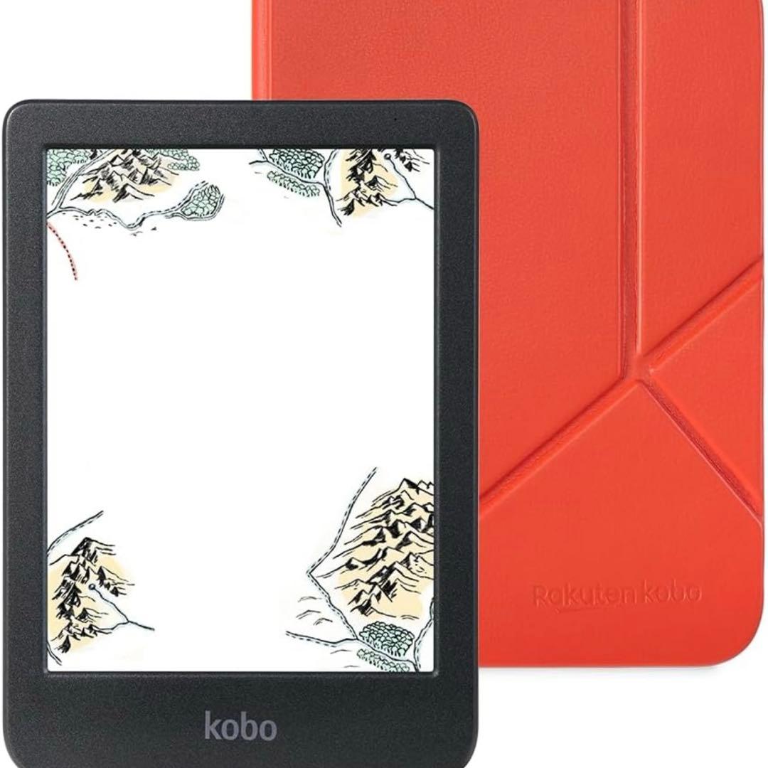 新品　Kobo Clara Colour スリープカバー（カイエンレッド）セット