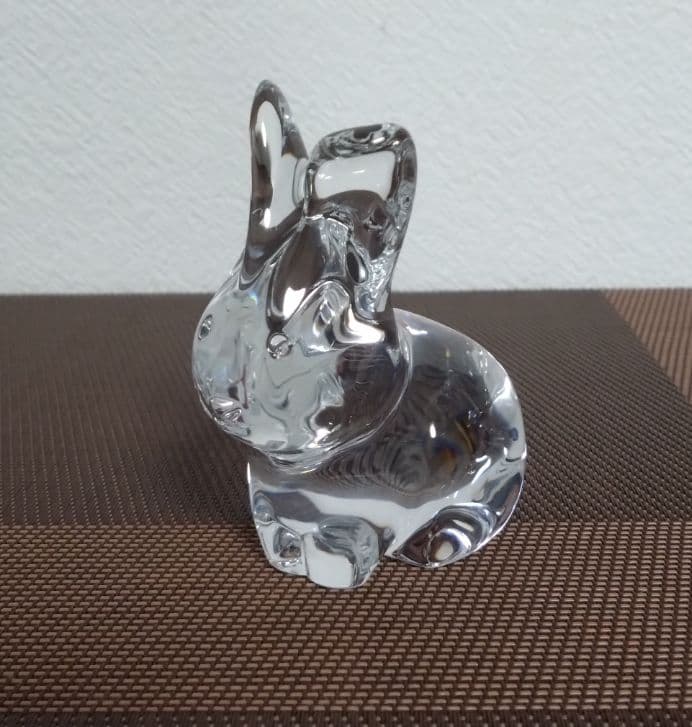 バカラ・干支ウサギ クリスタルオブジェ