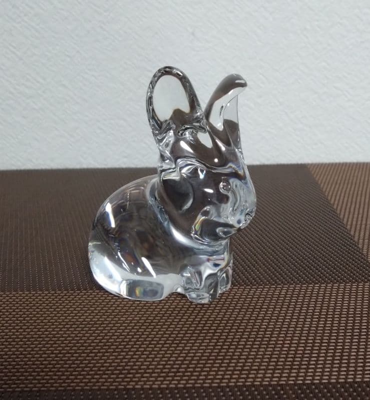 バカラ・干支ウサギ クリスタルオブジェ