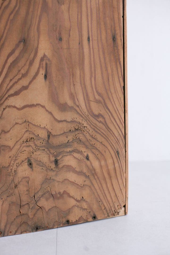 茶箪笥　キャビネット　本棚　収納棚　無垢材　杉材　ケヤキ材　古家具