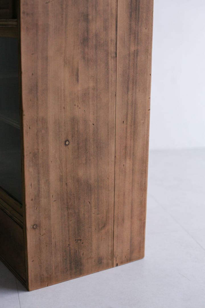 茶箪笥　キャビネット　本棚　収納棚　無垢材　杉材　ケヤキ材　古家具
