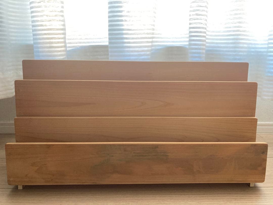 木遊舎 国産ひのき材 絵本ラック 絵本棚 60センチ ２段