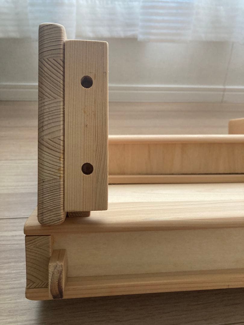 木遊舎 国産ひのき材 絵本ラック 絵本棚 60センチ ２段