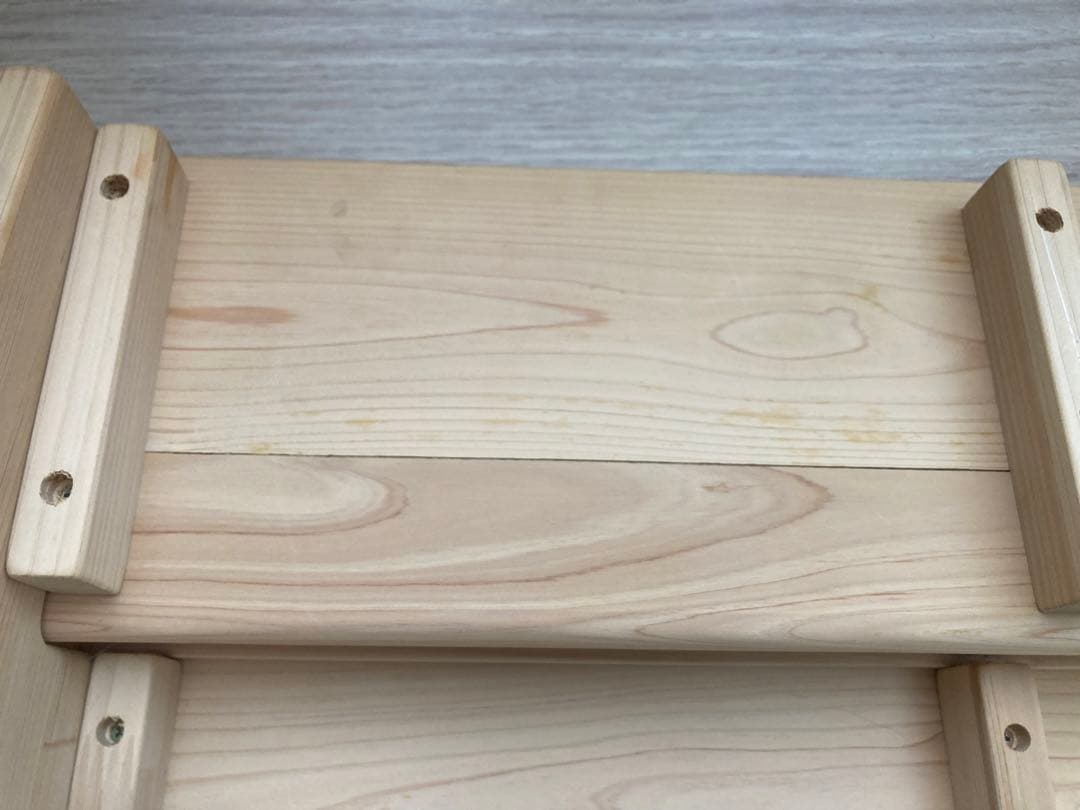 木遊舎 国産ひのき材 絵本ラック 絵本棚 60センチ ２段