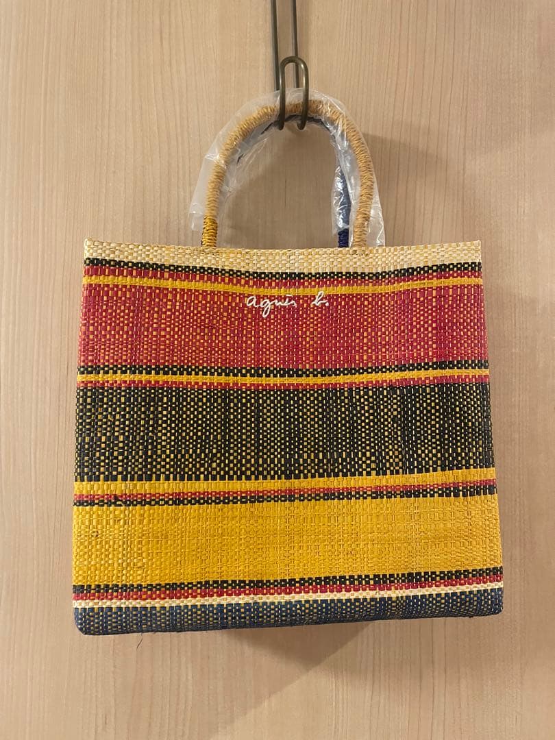 【未使用】agnes b. ラフィアミニトートバッグ