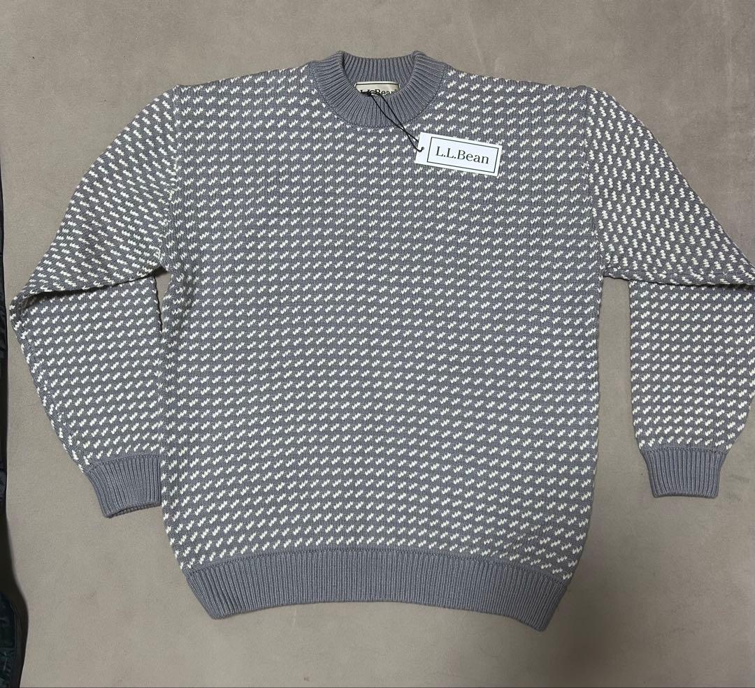 L.L.Bean バーズアイニット グレー M