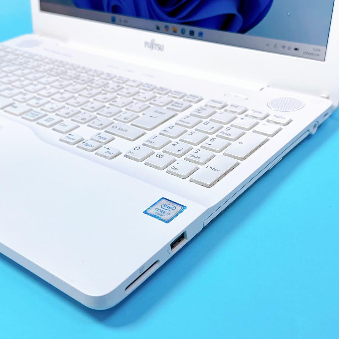 新品SSD⭐️i7 ノートパソコン windows11 オフィス2024 カメラ