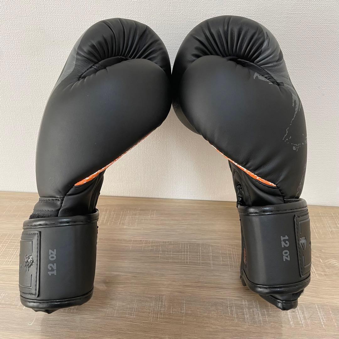 ★極美品★ Venum S47 ボクシング グローブ - ブラック/オレンジ