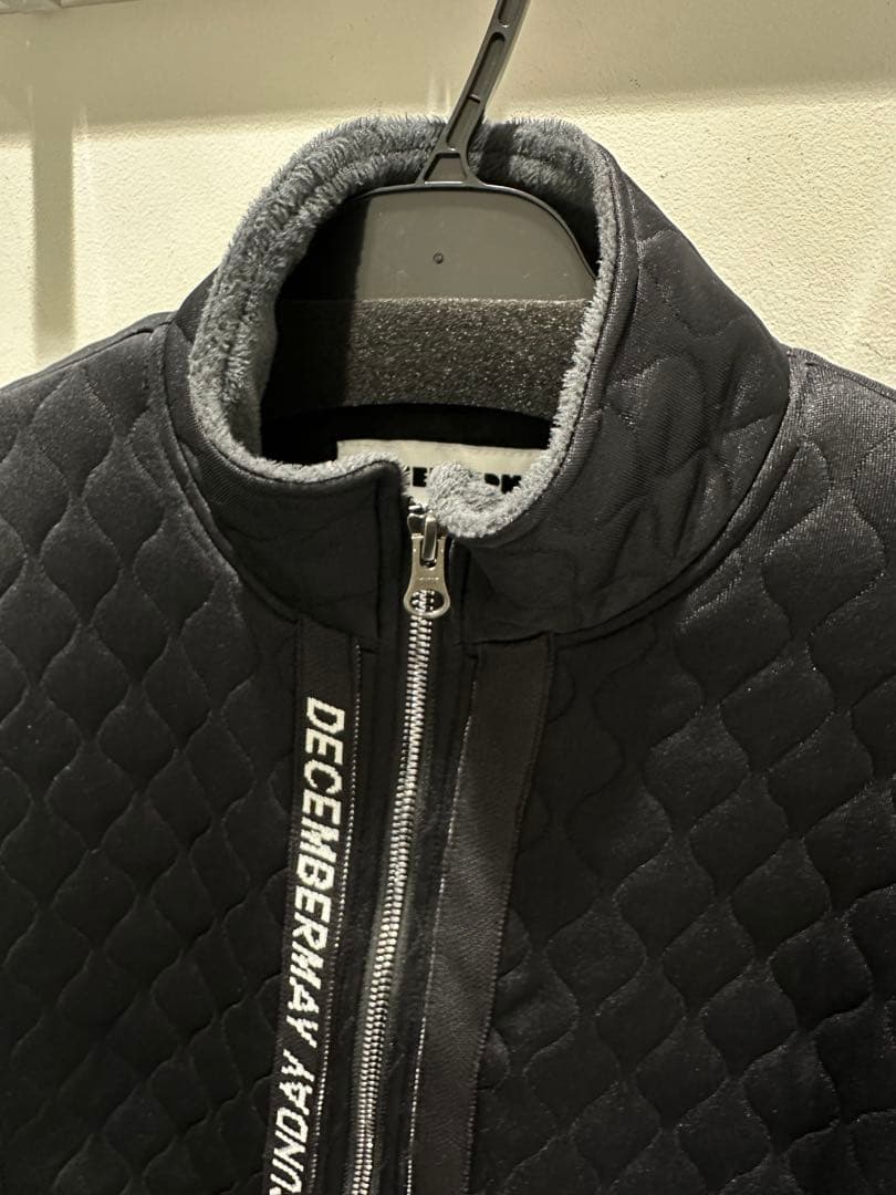 ディセンバーメイ　ー部裏起毛キルティングゴルフジャケット　レディースサイズM