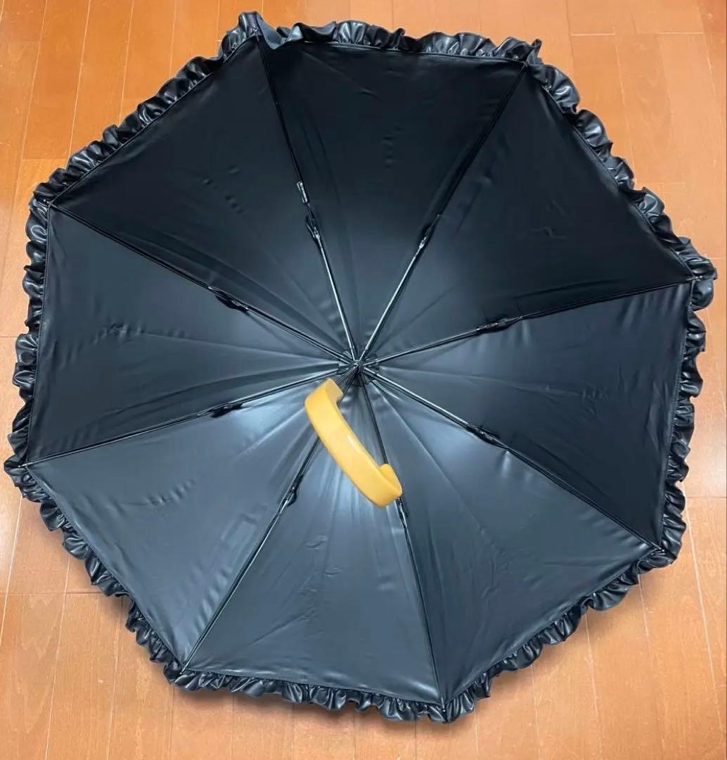 サンバリア100 長傘 日傘 Sサイズ フリル ブラック