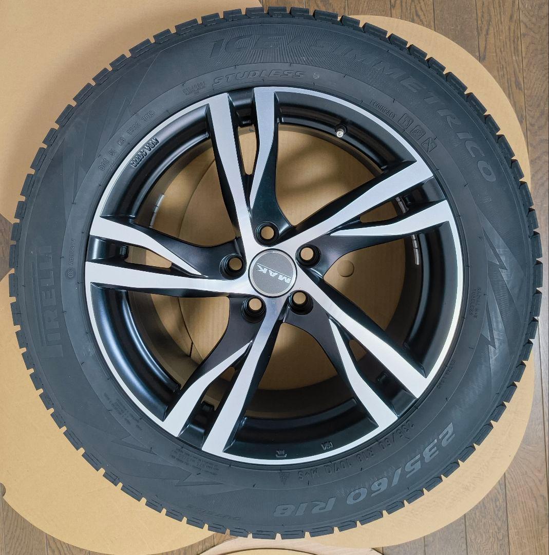 ボルボXC60用 MAKホイール+ピレリスタッドレス 235/60 R18 4本