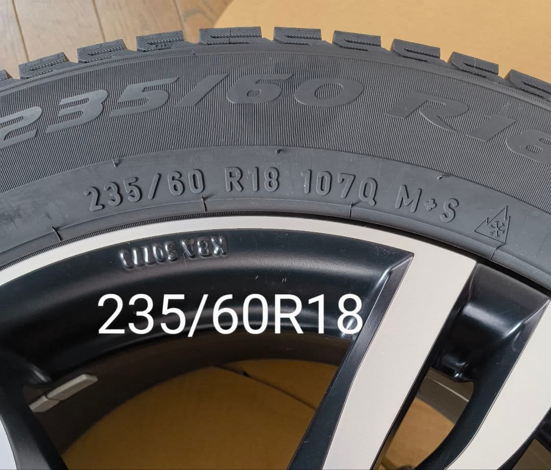 ボルボXC60用 MAKホイール+ピレリスタッドレス 235/60 R18 4本