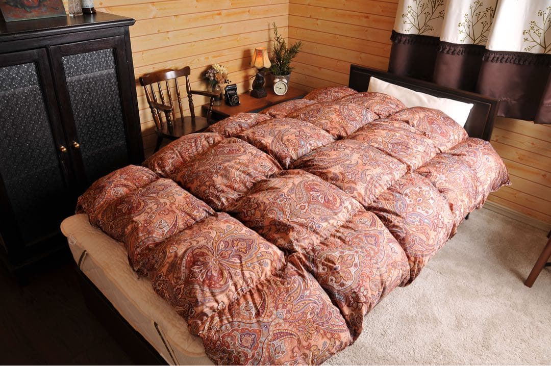 【高級羽毛布団】 ダブルサイズ ロイヤルゴールドラベル 掛け布団