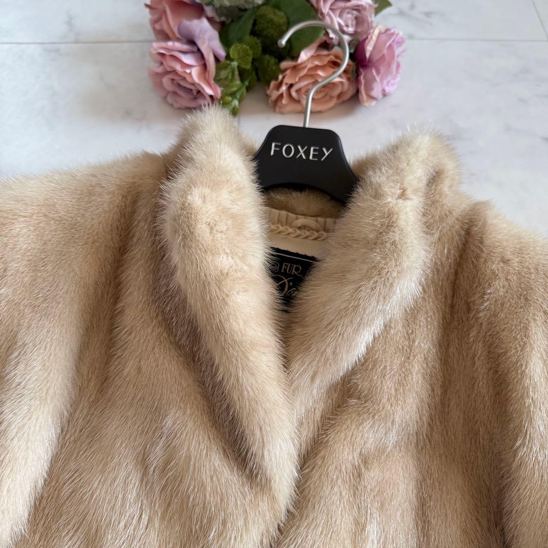 パロミノミンク パール ファーコート リアルファー 毛皮 なめし柔らか