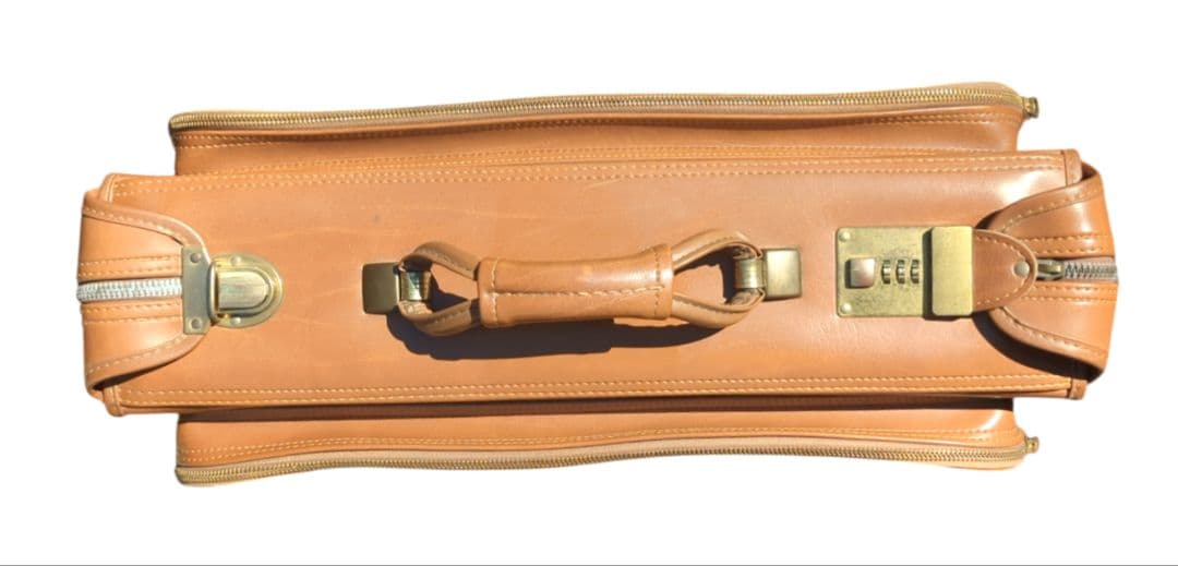 60S USA製 ヴィンテージ 五角形 TALON オールレザー スーツケース