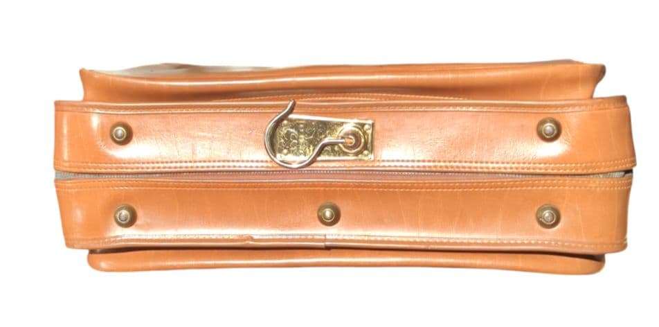 60S USA製 ヴィンテージ 五角形 TALON オールレザー スーツケース