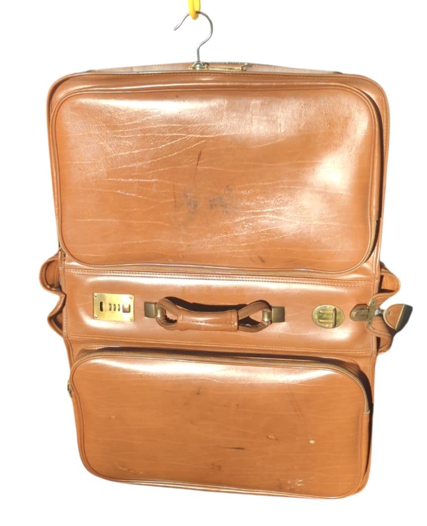 60S USA製 ヴィンテージ 五角形 TALON オールレザー スーツケース