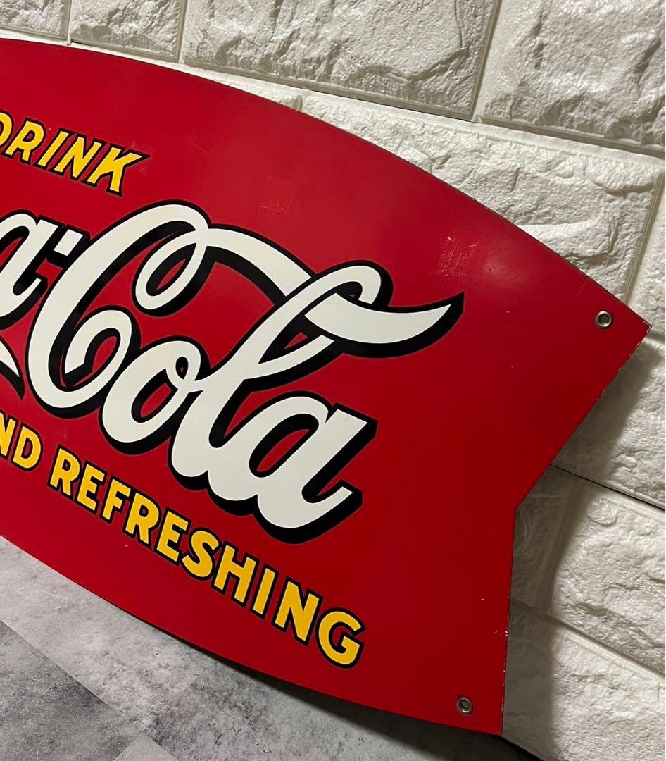 ビンテージ　レトロ　80s 90s CocaCola 看板　コカコーラ サイン