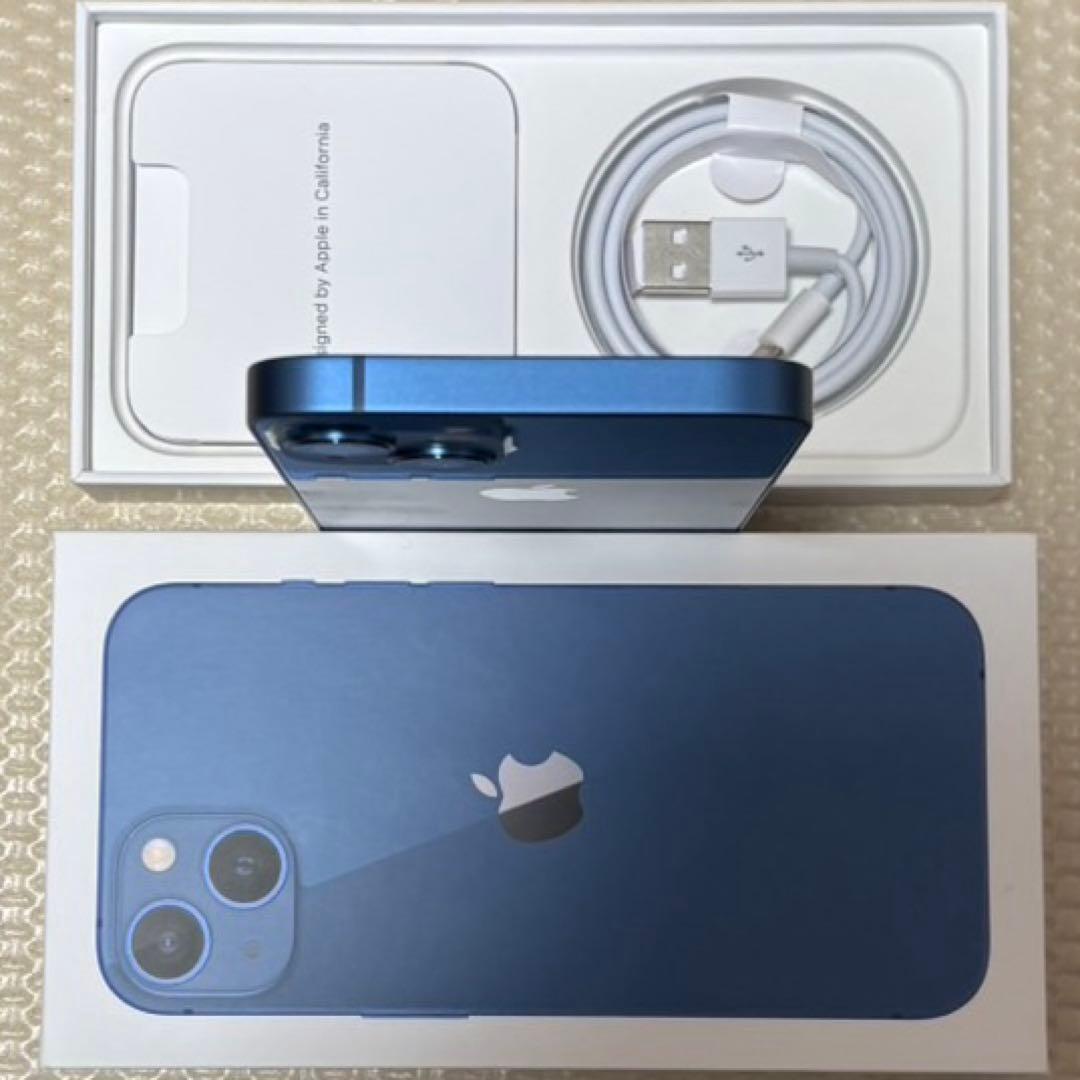 ほぼ新品バッテリー容量100% iPhone13 128GB SIMフリー 本体