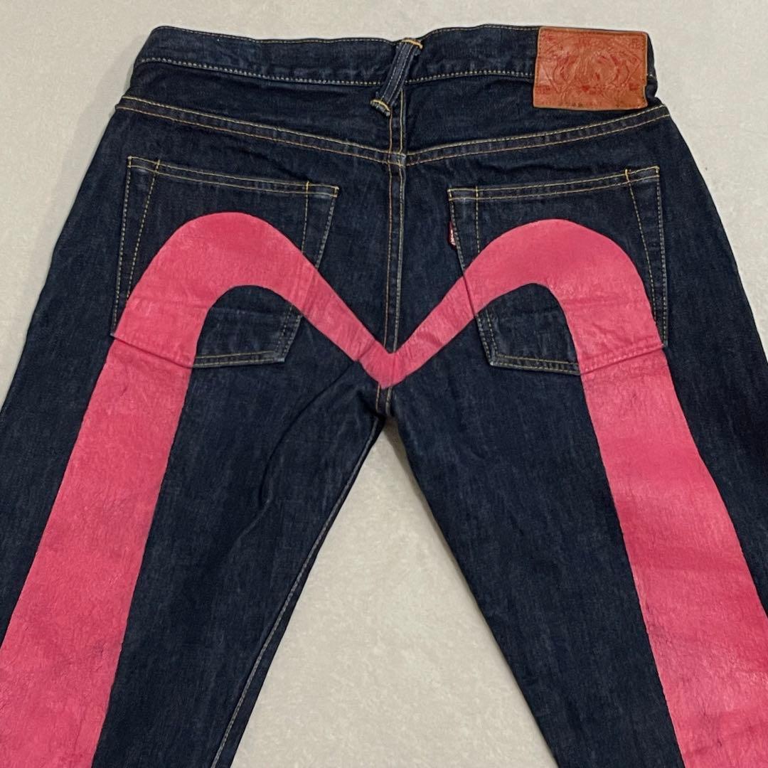 エヴィス　ビッグカモメ　デニム　ピンク　大黒　濃紺　赤耳　日本製　LOT2022