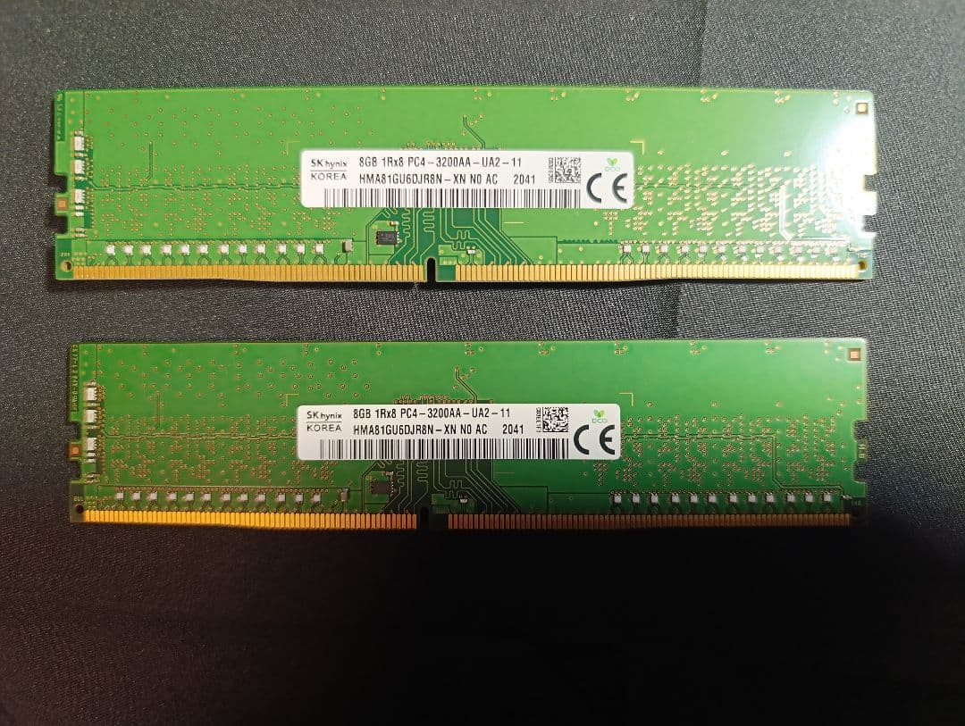 SK hynix 16GBメモリ DDR4-3200 (8GB×2枚) デスクト
